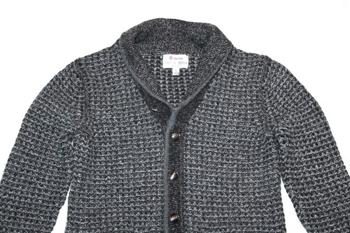Rag & Bone Neiman Marcus Cardigan Mens S Black & Gray Wool Blend Sweater Unisex - Picture 2 of 18