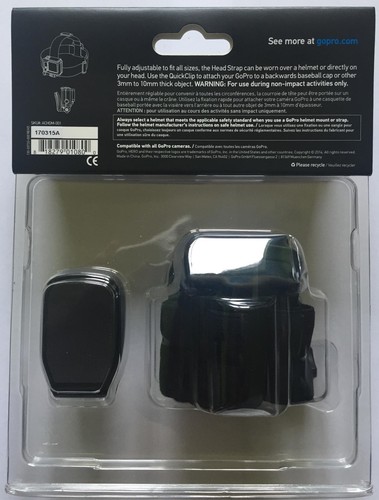 NEW GoPro ACHOM-001 Adjustable Head Strap + QuickClip - 100% original  - Picture 2 of 2