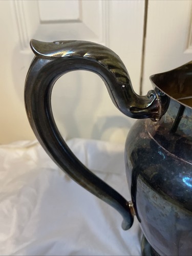 Wm A Rogers Vintage Silverplate Water Pitcher Ice Guard Mfg 1900-1940  - Picture 8 of 9