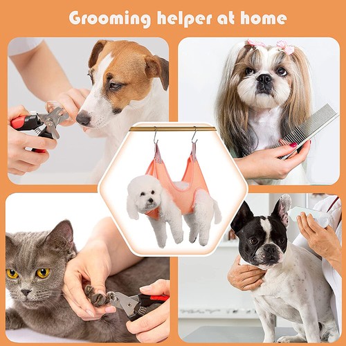Pet Grooming Hammock Sling Helper Dog Restraint Bag For Nail Trimming-Navy Blue - Picture 6 of 6