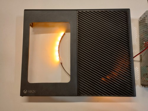 Custom Xbox One fat case mod kit shell housing w LED kit plug ang play 1540 - Picture 5 of 14
