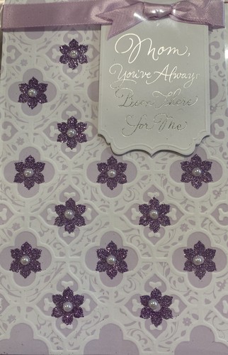 Happy Mother’s Day, Mom, Beautiful Embellished Ribbon, Pearls Greeting Card - Picture 3 of 6