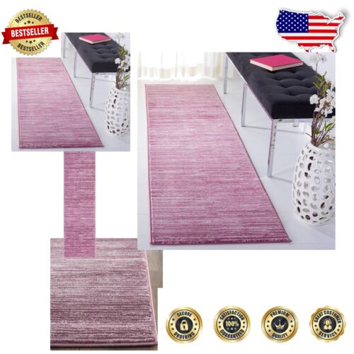 Durable Stain Resistant Runner Rug - 2'2" x 8' Grape for Living Room & Bedroom
