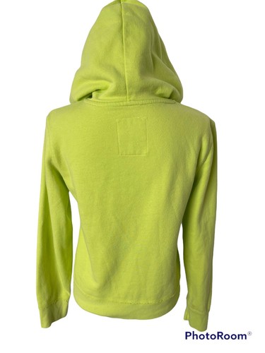 Aeropostale Long Sleeve Full Zip Hoodie w Pockets Lime Green Youth Size L - Picture 5 of 9