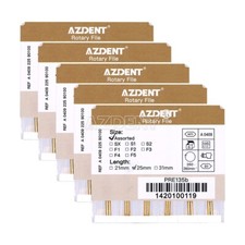 5X Limas Dentales Endodónticas NITI Rotary Files Motor Use Gold Taper 25mm SX-F3