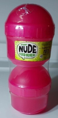   Smash Food Movers - Snack Pod Twin Pack Pink Rubbish Free New