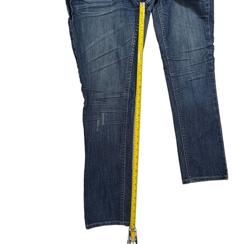 Lolo Skinny Jeans Womens Sz 14 Blue Distressed Studded Hi-Rise Medium Wash - Picture 17 of 18