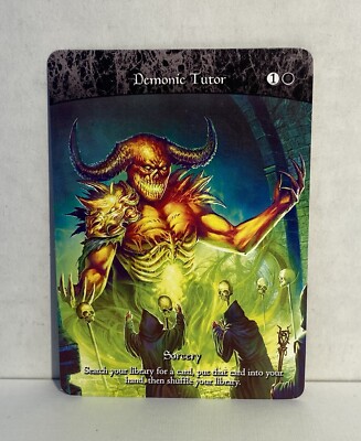 Demonic Tutor #5 -  Premium Quality Altered Full Art Custom Card