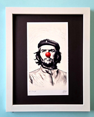 AIDAN FLUX | Hand Signed Authentic LtdED Print Framed Ernesto Che Guevara w COA