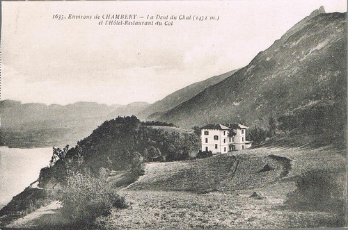 Dent du Chat Hôtel du Col près Chambéry 73  CPA dos vert non circulée vers 1900 - Imagen 1 de 2