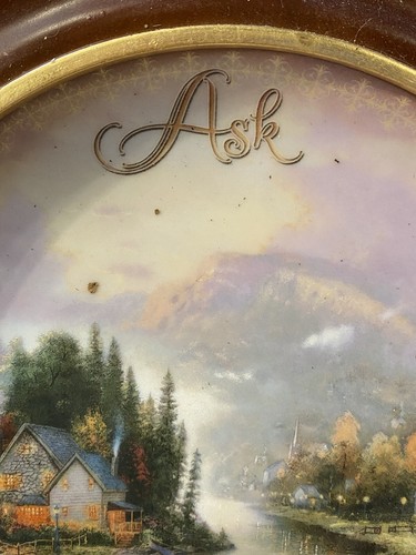 2000 Thomas Kinkade Plate SPIRIT OF LIFE 8th ASK Given Mathew 7 Spiritual - Picture 3 of 9