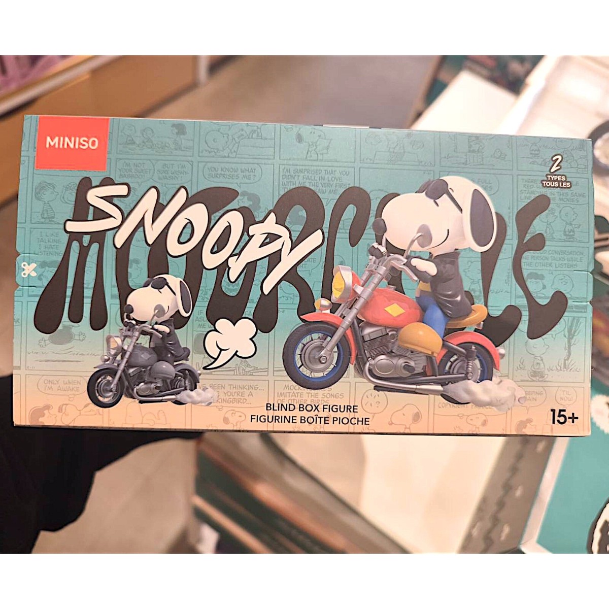 Peanuts Snoopy Motorcycle Blind Box Figure Toy Gift Cool 1