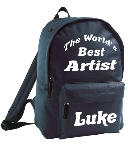 Bolso para niños Mochila de artista personalizada Añadir nombre Niñas Niños Arte Pintura Escuela Genial - Imagen 4 de 11