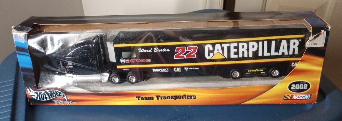 Hot Wheels Racing Caterpillar Ward Burton Team Transporters