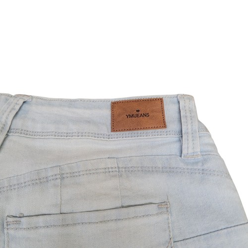 YMI Wanna Betta Butt Damen-Bermudashorts hoher Bund helle Waschung Größe 11/30 Denim - Bild 15 von 17