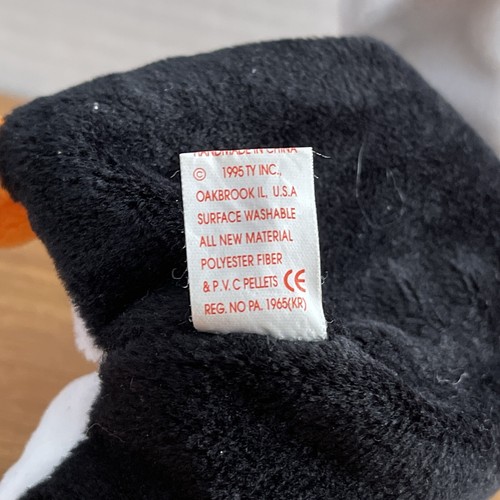 TY Beanie Babies 1 Waddle & 2 Teenie The Penguin Rare 3 Piece Lot PVC 1995 - Bild 9 von 24