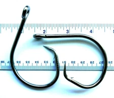 25 GT 4X Strength L2004 Inline Black Nickel Circle Hooks size 15/0