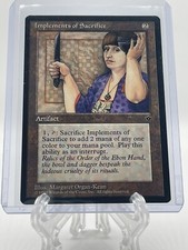 Implements of Sacrifice- Magic the Gathering MTG Fallen Empires Single Card 1994