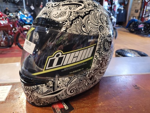 ICON ARMADA CHANTILLY WHITE 2X HELMET NEW 0101-7079 - Picture 4 of 4