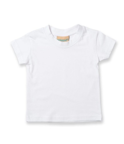 White Larkwood Baby/Toddler T-shirt Cotton Crew Neck Short Sleeve - Size 2-3 yrs