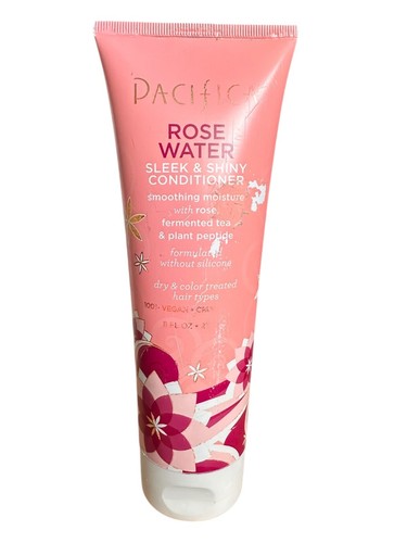 Pacifica Rose Water Sleek & Shiny Conditioner/Dry, Color Treated Hair, 8 oz - Picture 2 of 3