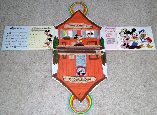 DISNEYLAND-OFFICIAL MICKEY MOUSE CLUB KIT-'85-COMPLETE-STICKERS-SHOELACES-BUTTON - Picture 5 of 5