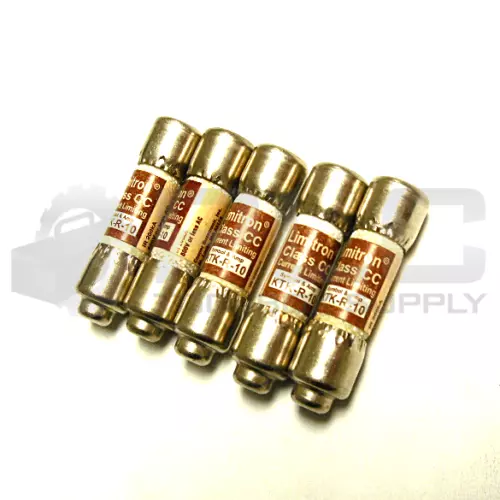 LOT OF 5 NEW LIMITRON KTK-R-10 FUSE CLASS CC