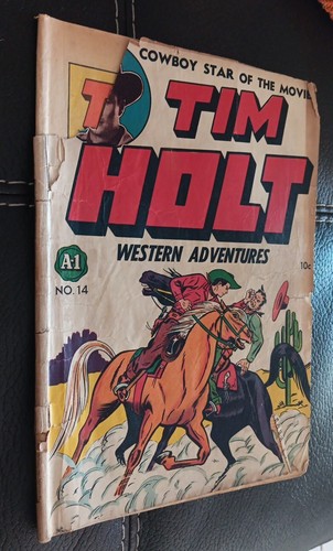 ***Tim Holt Western Adventures#14 A1 1948-ME-1° emissione-Frank W. Bolle art-photos - Foto 5 di 10