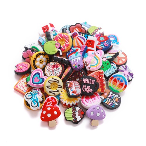 50 Pcs Non-Repeat Silicone Beads Bulk, Colorful Silicone Focal Beads for Pens...