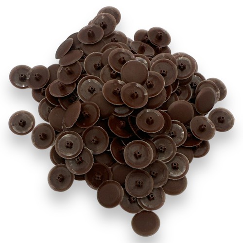 Tapas de cubierta Bifix™ marrón chocolate tornillo Pozi Phillips Snap-On 6-8 g Pz2 Ph2 Push - Imagen 1 de 4