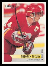 1994-95 Topps Premier #295 Theoren Fleury Calgary Flames Hockey Card