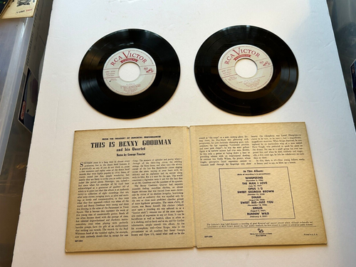 Benny Goodman This IS & His Quartet RCA 45 EPBT 3004, "Immortal Performances" - Picture 5 of 5
