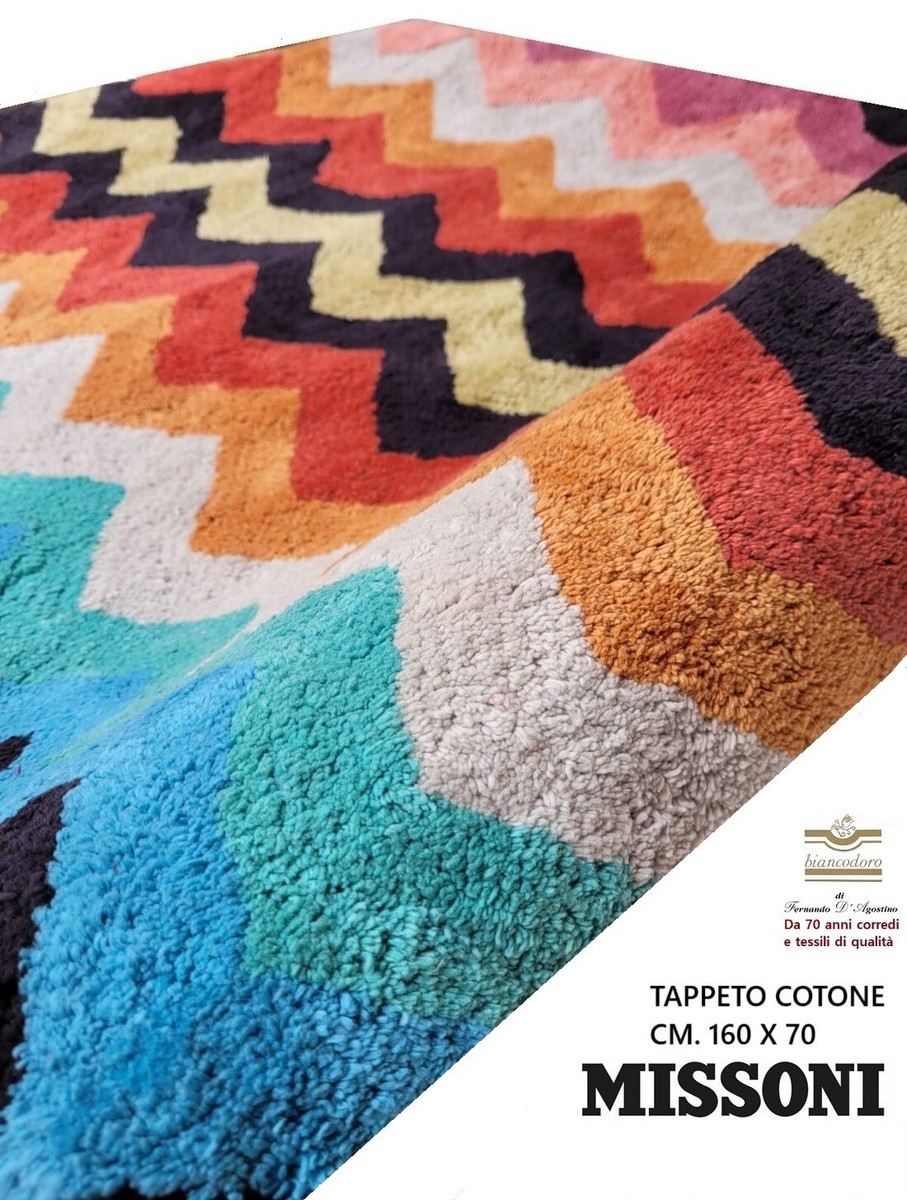 MISSONI Rug 160 X 70 Cm 100% Cotton, Multi-Purpose. | eBay