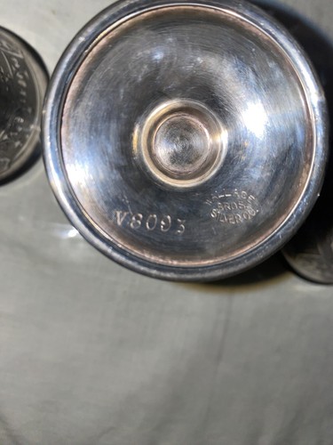 4er Set Vintage Wallace Bros. Silver Co. 8093 Kelche - Bild 9 von 16