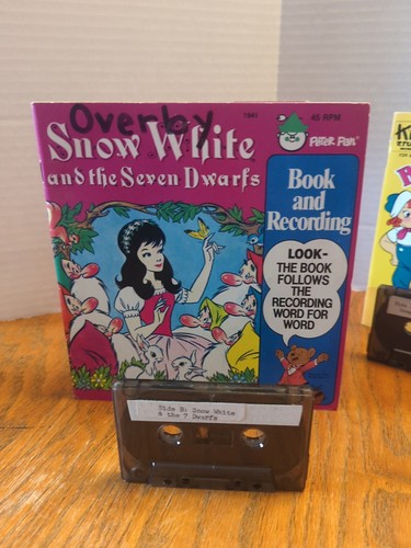 7 Vintage Book & Record Sets: Snow White, Road Runner,Raggedy Ann,Wizard of Oz - Picture 2 of 17