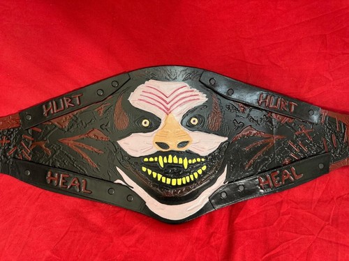 Fiend World Heavyweight championship Style Belt Adult All Leather Wrestling Belt - Picture 3 of 4