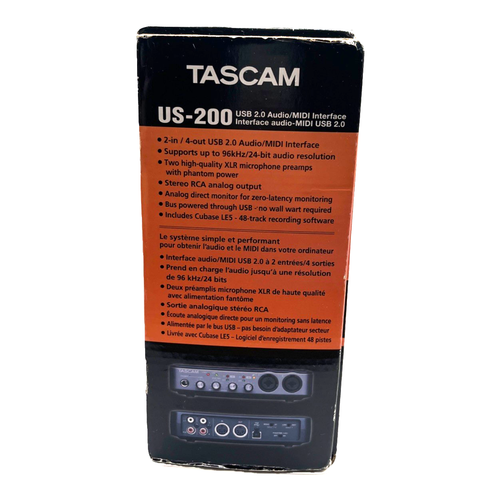 Tascam US-200 Tragbares 2-In/4-Out Audio/MIDI Interface USB 2-Kanal - Bild 8 von 12