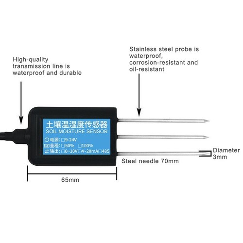 VMS-3000 Soil Temperature Humidity Sensor Temperature And Humidity Transmitter - Picture 5 of 5