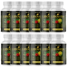Lipovita Metabolic Wellness Support Dietary Supplement, 12 Bottles