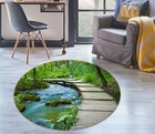 3D Forest Bridge ZHUB618 Game Non Slip Rug Mat Photo Carpet Zoe