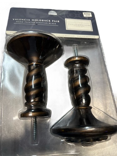 `Valencia Post Holdback Pair Hand Painted Antique Gold Bed Bath & Beyond - Picture 1 of 2