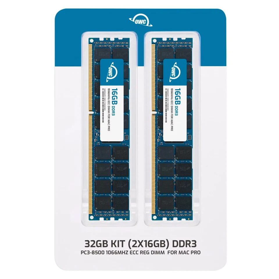 OWC 32GB (2x16GB) PC3-8500 ECC Reg Memory RAM for 09-10 Mac Pro Nehalem, Xserve - Image 2 of 4