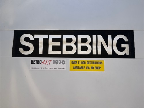Stebbing - Essex 225 Bus Blind 31”- Gift - Picture 1 of 5