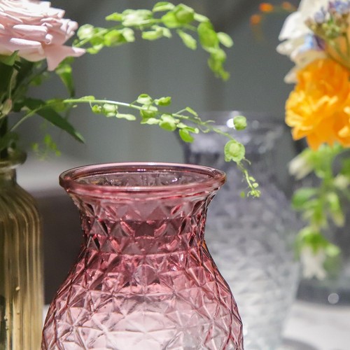 Vase For Flowers Small Glass Vases For Home Decor Table Centerpieces Living Room - Picture 3 of 8