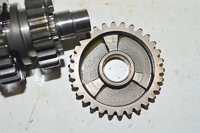 Kawasaki KX 250F Transmission Output Shaft Gears Gearbox