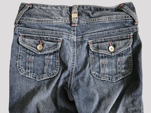 * GLO Cuffed Capri Length Stretch Denim Jeans Girls Size 12 - Picture 3 of 5