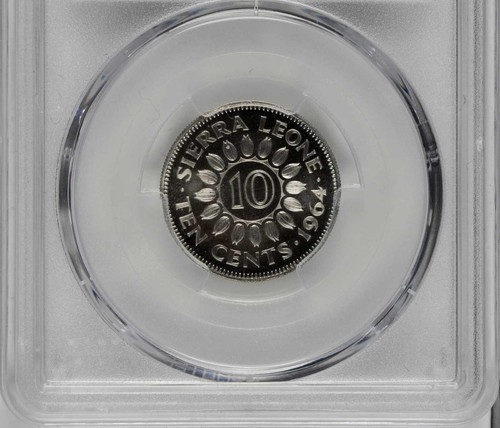 Sierra Leone - 1964 10 Cent - PCGS PR66CAM - EXT RARE - ONLY 2 KNOWN TO PCGS! - Picture 4 of 5