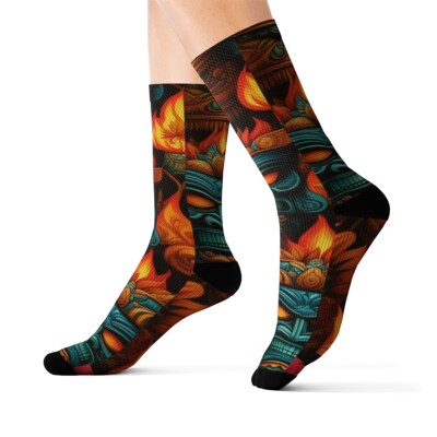 Flaming Tiki God Socks are perfect for any occasion.