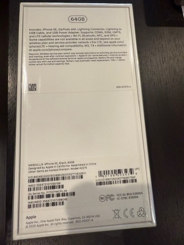 Apple iPhone SE (2022) - 64 GB - Midnight (Unlocked) - Zdjęcie 2 z 2