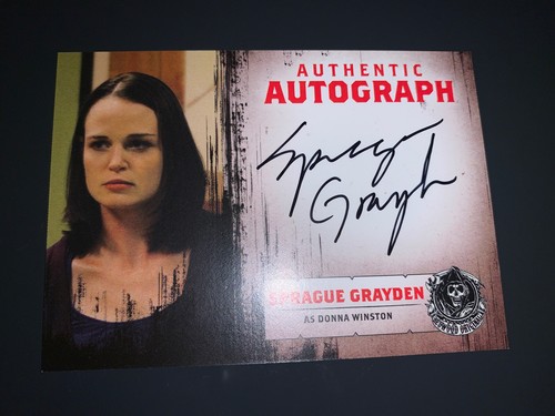 Sons Of Anarchy Autograph Card Of Sprague Grayden As Donna Winston. A20. - Picture 5 of 10